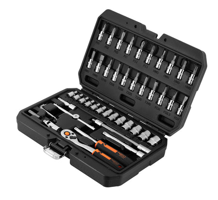 Sada nástrčných kľúčov 1/4", 46 kusov, CrV od NEO TOOLS nájdeš na naravis.sk
