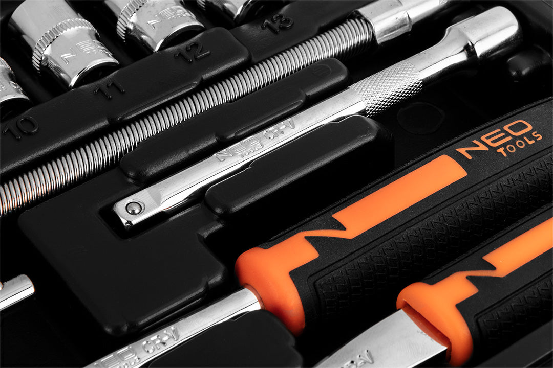 Sada nástrčných kľúčov 1/4", 46 kusov, CrV od NEO TOOLS nájdeš na naravis.sk