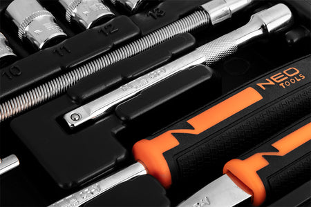 Sada nástrčných kľúčov 1/4", 46 kusov, CrV od NEO TOOLS nájdeš na naravis.sk