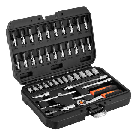 Sada nástrčných kľúčov 1/4", 46 kusov, CrV od NEO TOOLS nájdeš na naravis.sk