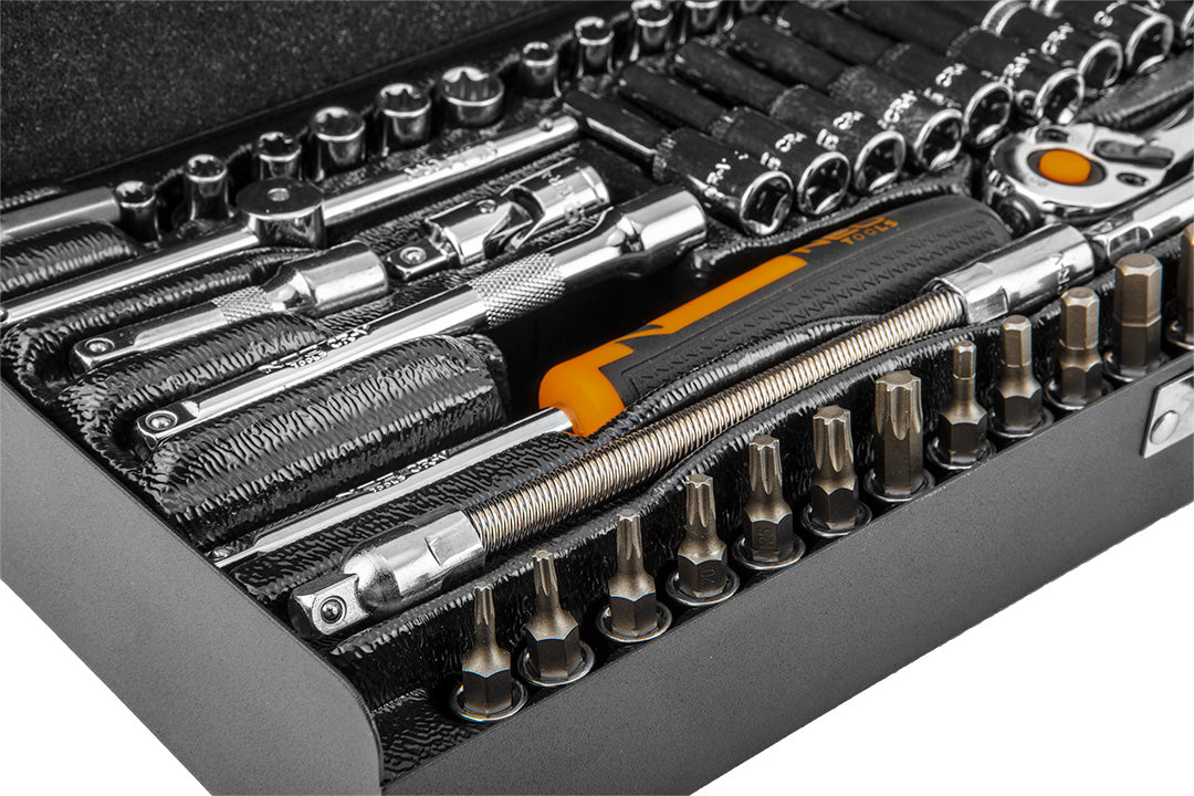 Sada nástrčných kľúčov 1/4", 63 kusov, CrV od NEO TOOLS nájdeš na naravis.sk