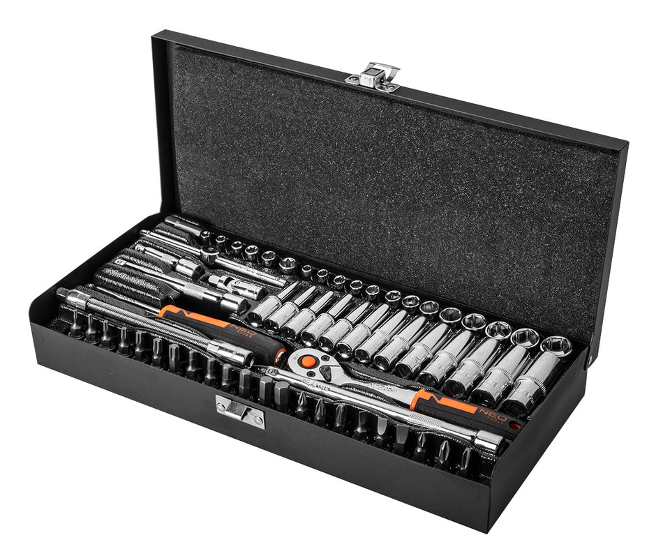 Sada nástrčných kľúčov 1/4", 63 kusov, CrV od NEO TOOLS nájdeš na naravis.sk