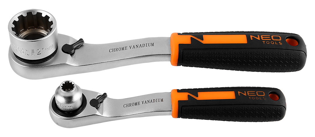 Sada priechodných nástrčných hlavíc 1/4", 3/8", 46 kusov, CrV od NEO TOOLS nájdeš na naravis.sk