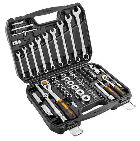 Sada nástrčných kľúčov 1/2", 1/4", 82 kusov, CrV, ECO od NEO TOOLS nájdeš na naravis.sk