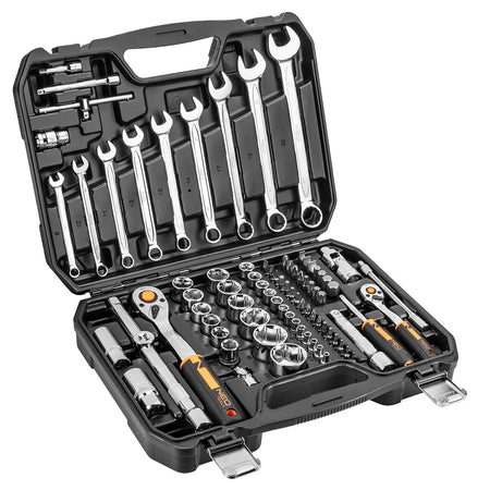 Sada nástrčných kľúčov 1/2", 1/4", 82 kusov, CrV, ECO od NEO TOOLS nájdeš na naravis.sk
