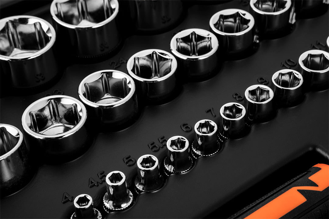 Sada nástrčných kľúčov 1/2", 1/4", 94 kusov, CrV od NEO TOOLS nájdeš na naravis.sk