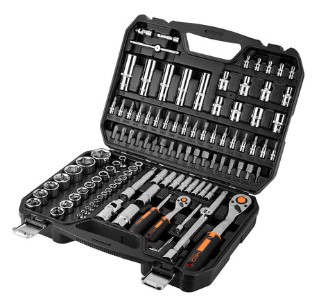 Sada nástrčných kľúčov 1/2", 1/4", 110 kusov, CrV od NEO TOOLS nájdeš na naravis.sk
