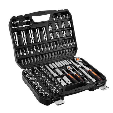 Sada nástrčných kľúčov 1/2", 1/4", 110 kusov, CrV od NEO TOOLS nájdeš na naravis.sk