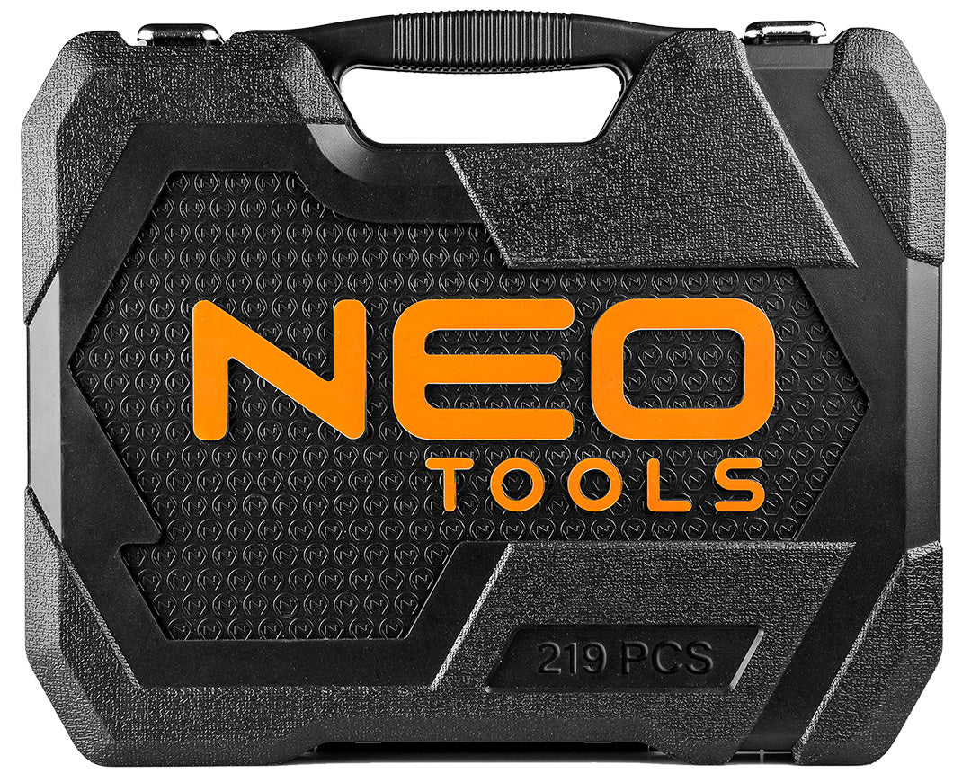 Sada nástrčných kľúčov 1/2", 3/8", 1/4", 219 kusov, CrV od NEO TOOLS nájdeš na naravis.sk
