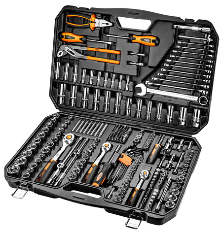 Sada nástrčných kľúčov 1/2", 3/8", 1/4", 233 kusov, CrV od NEO TOOLS nájdeš na naravis.sk
