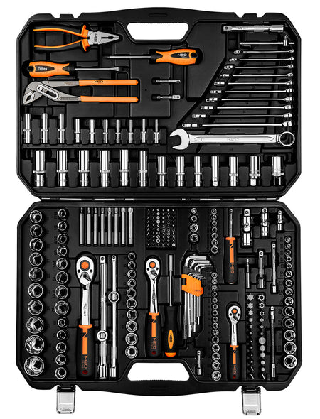 Sada nástrčných kľúčov 1/2", 3/8", 1/4", 233 kusov, CrV od NEO TOOLS nájdeš na naravis.sk