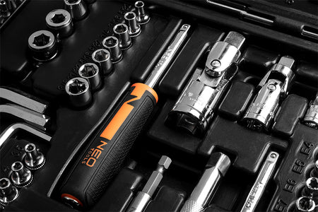 Sada nástrčných kľúčov 1/2", 3/8", 1/4", 233 kusov, CrV od NEO TOOLS nájdeš na naravis.sk