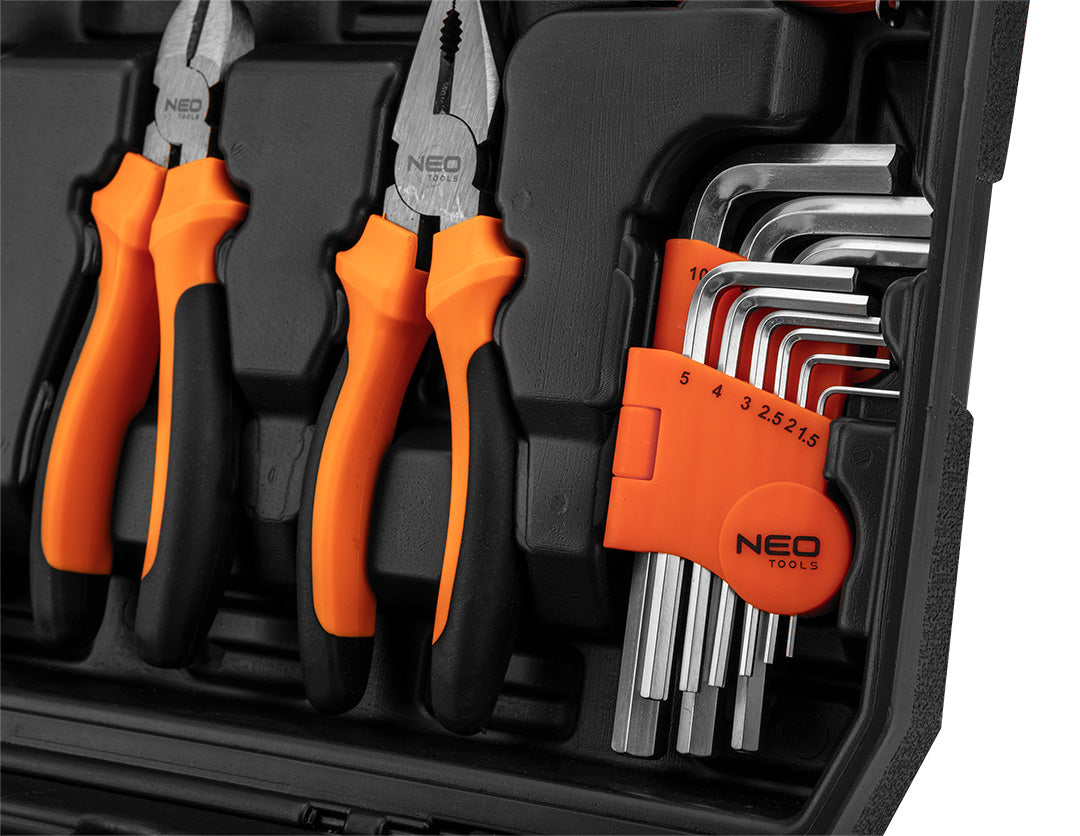 Sada náradia, 60 položiek, satén od NEO TOOLS nájdeš na naravis.sk