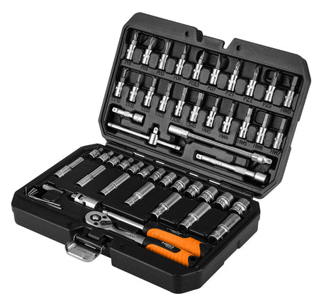 Sada nástrčných kľúčov 1/4", 55 kusov, satén od NEO TOOLS nájdeš na naravis.sk
