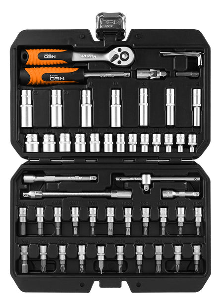 Sada nástrčných kľúčov 1/4", 55 kusov, satén od NEO TOOLS nájdeš na naravis.sk
