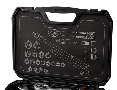 Sada nástrčných kľúčov 1/2", 25 kusov, satén od NEO TOOLS nájdeš na naravis.sk