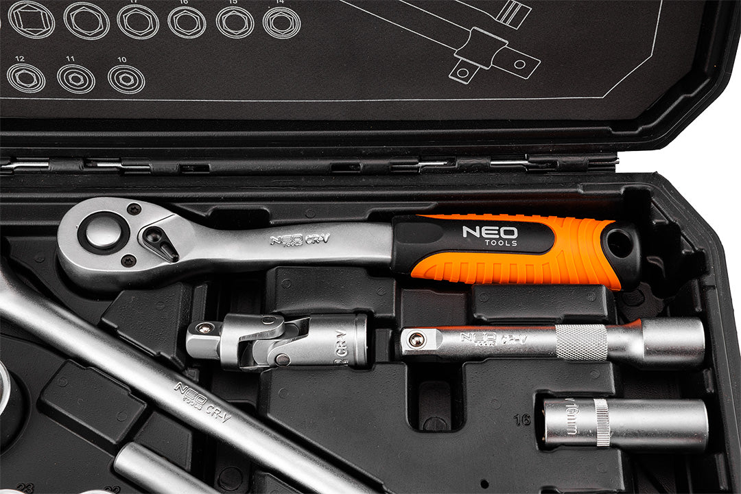 Sada nástrčných kľúčov 1/2", 25 kusov, satén od NEO TOOLS nájdeš na naravis.sk