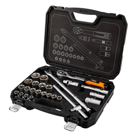 Sada nástrčných kľúčov 1/2", 25 kusov, satén od NEO TOOLS nájdeš na naravis.sk