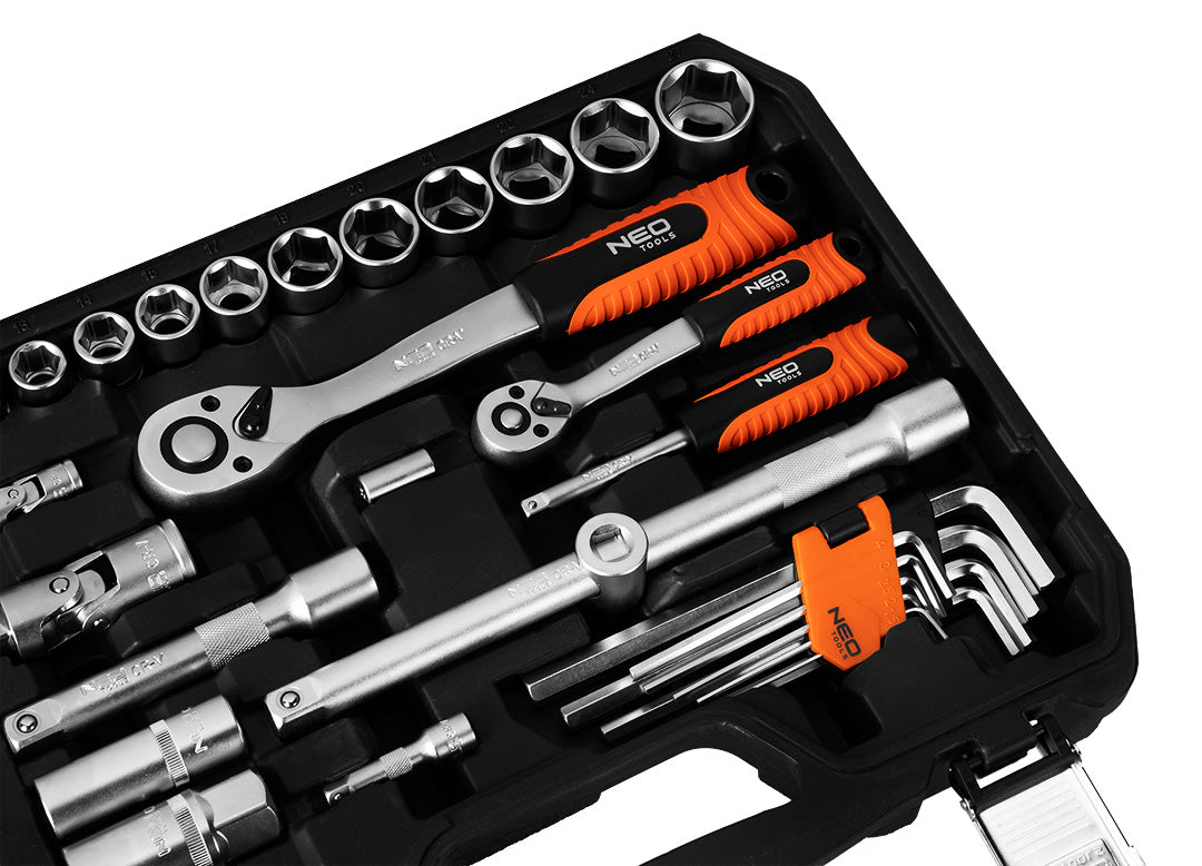 Sada nástrčných kľúčov 1/2", 1/4", 100 kusov, satén od NEO TOOLS nájdeš na naravis.sk