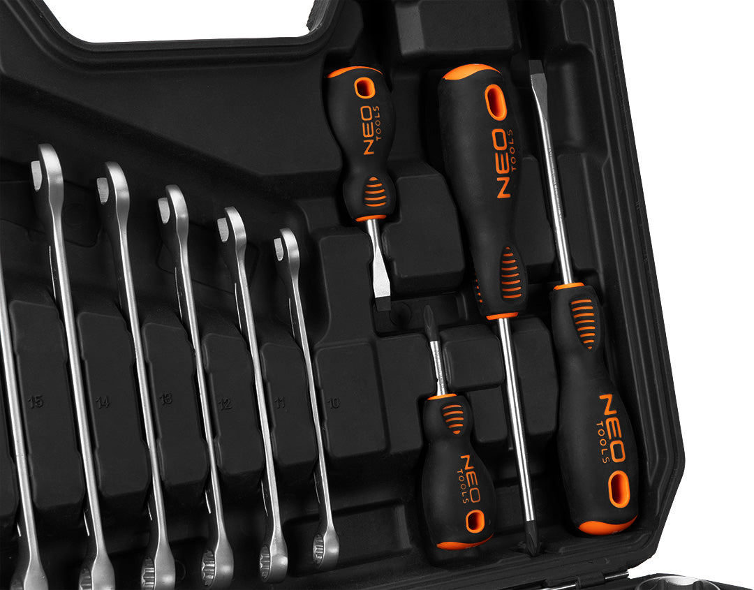 Sada nástrčných kľúčov 1/2", 1/4", 100 kusov, satén od NEO TOOLS nájdeš na naravis.sk