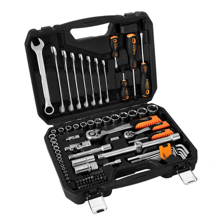 Sada nástrčných kľúčov 1/2", 1/4", 100 kusov, satén od NEO TOOLS nájdeš na naravis.sk