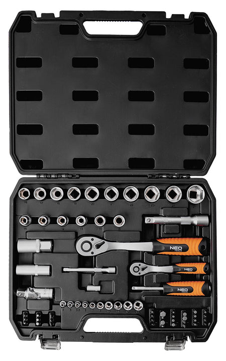 Nástrčné kľúče 1/2", 1/4", sada 68 kusov, satén od NEO TOOLS nájdeš na naravis.sk