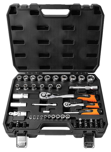 Nástrčné kľúče 1/2", 1/4", sada 68 kusov, satén od NEO TOOLS nájdeš na naravis.sk