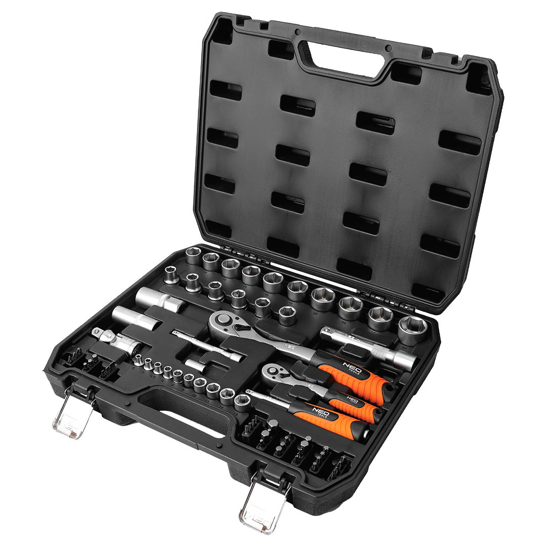 Nástrčné kľúče 1/2", 1/4", sada 68 kusov, satén od NEO TOOLS nájdeš na naravis.sk