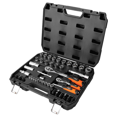 Nástrčné kľúče 1/2", 1/4", sada 68 kusov, satén od NEO TOOLS nájdeš na naravis.sk
