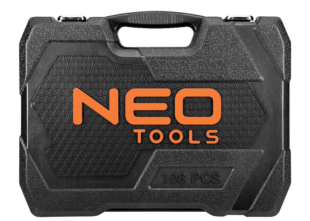 Sada nástrčných kľúčov 1/2", 1/4", 108 kusov, satén od NEO TOOLS nájdeš na naravis.sk