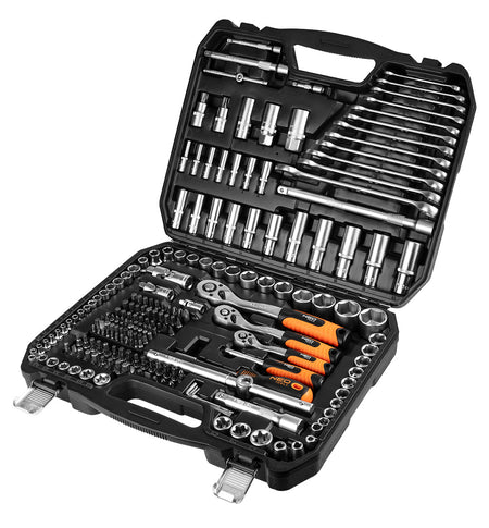 Sada nástrčných kľúčov 1/2", 3/8", 1/4", 216 kusov. , saténová od NEO TOOLS nájdeš na naravis.sk