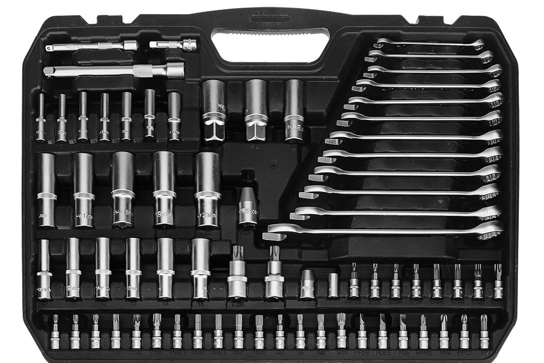 Sada nástrčných kľúčov 1/2", 3/8", 1/4", 300 ks. , saténová farba od NEO TOOLS nájdeš na naravis.sk