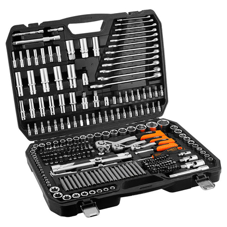 Sada nástrčných kľúčov 1/2", 3/8", 1/4", 300 ks. , saténová farba od NEO TOOLS nájdeš na naravis.sk