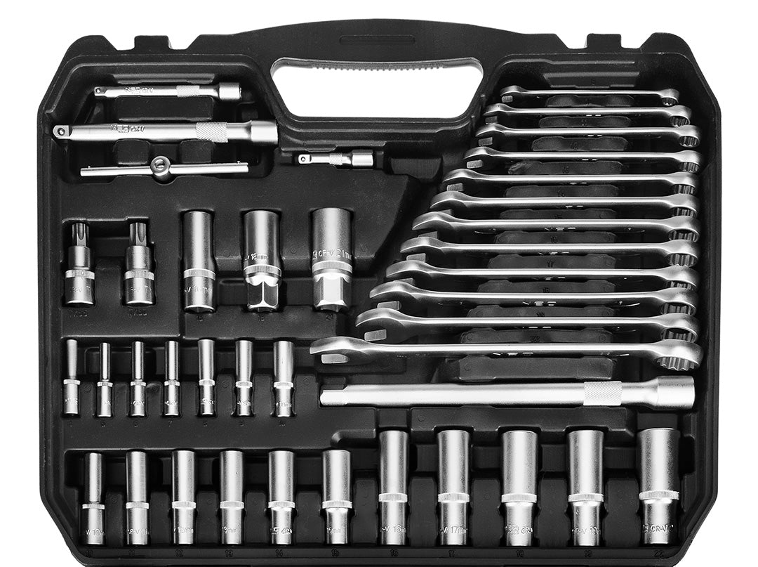Sada nástrčných kľúčov 1/2", 3/8", 1/4", 220 ks. , saténová od NEO TOOLS nájdeš na naravis.sk