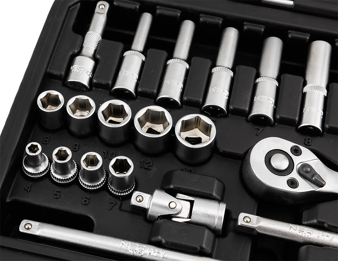 Sada nástrčných kľúčov 1/4", 23 kusov, satén od NEO TOOLS nájdeš na naravis.sk