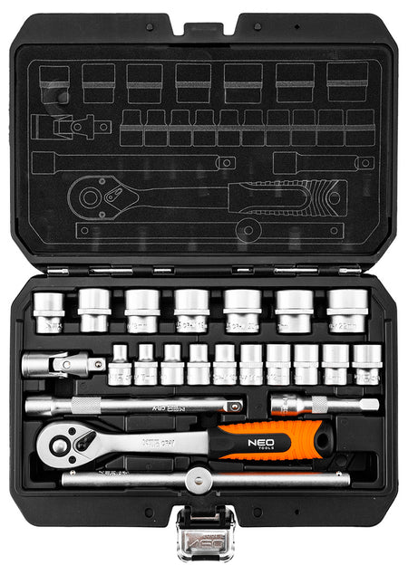 Sada nástrčných kľúčov 3/8", 22 kusov, satén od NEO TOOLS nájdeš na naravis.sk