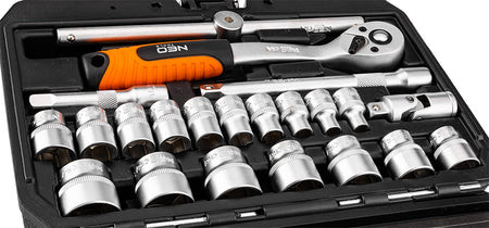 Sada nástrčných kľúčov 3/8", 22 kusov, satén od NEO TOOLS nájdeš na naravis.sk