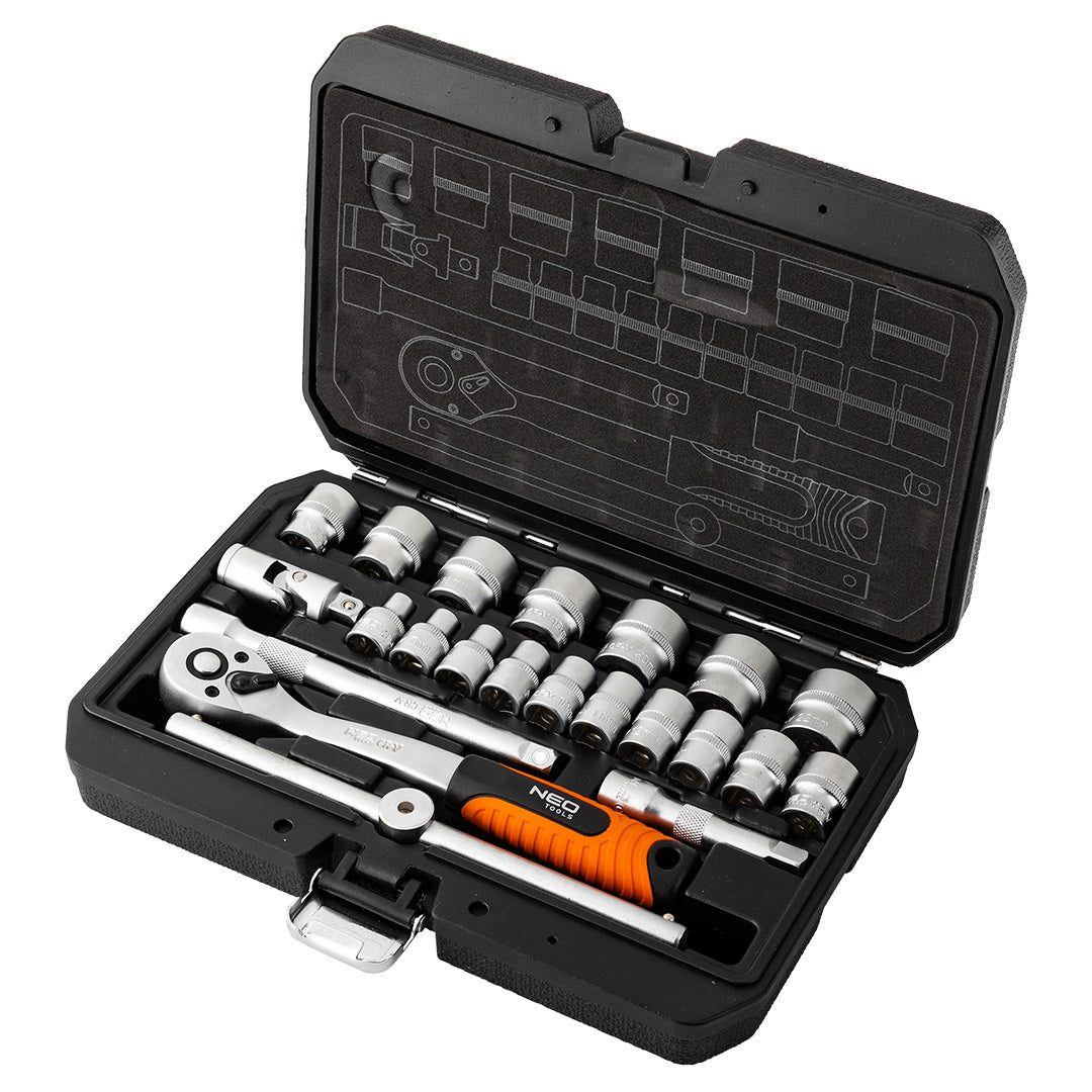 Sada nástrčných kľúčov 3/8", 22 kusov, satén od NEO TOOLS nájdeš na naravis.sk