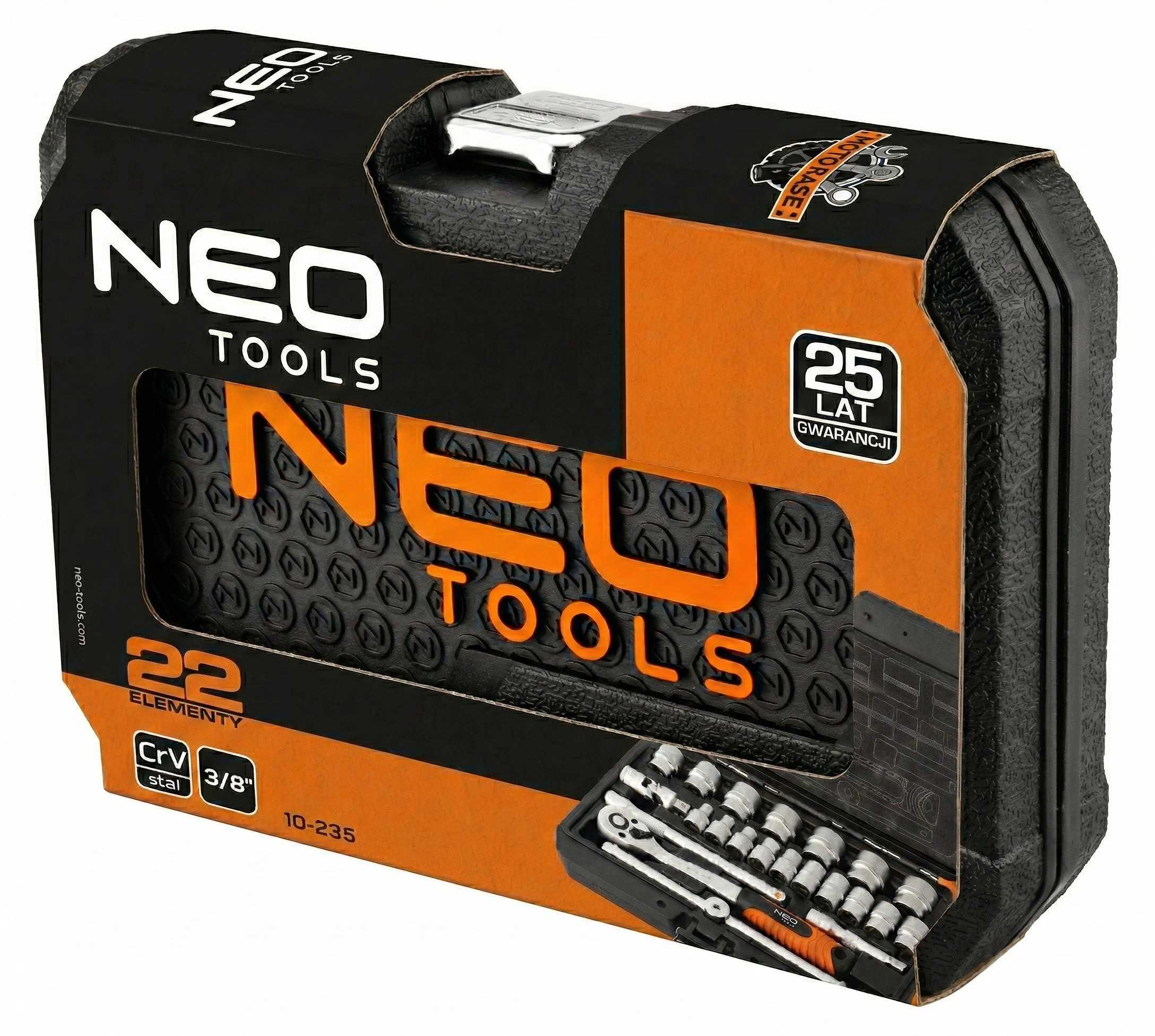 Sada nástrčných kľúčov 3/8", 22 kusov, satén od NEO TOOLS nájdeš na naravis.sk