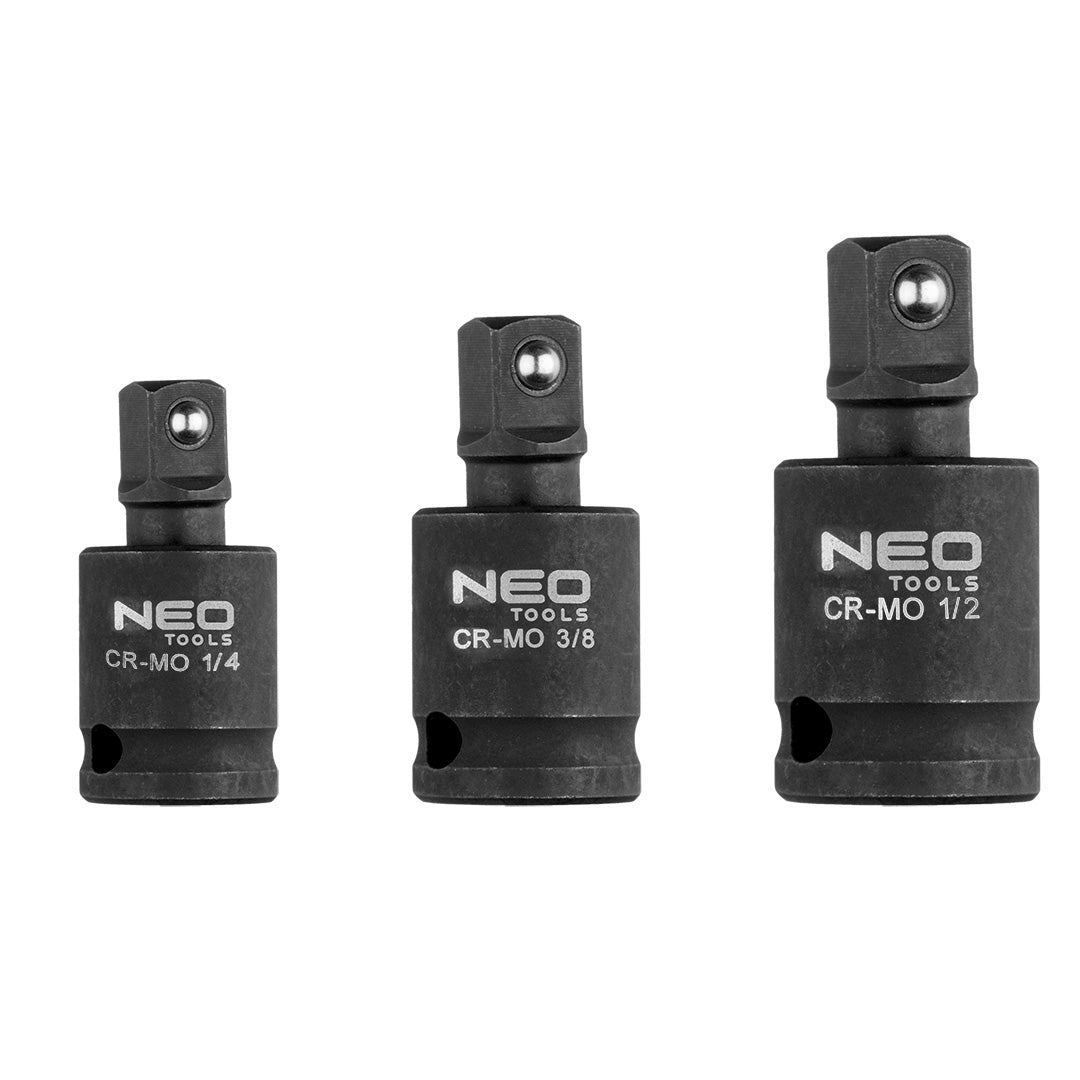 Sada rázových kĺbov 3 ks, 1/4", 3/8", 1/2" od NEO TOOLS nájdeš na naravis.sk