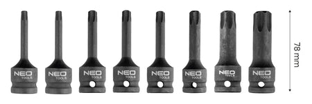 Sada 8 nástrčných hlavíc TORX od NEO TOOLS nájdeš na naravis.sk