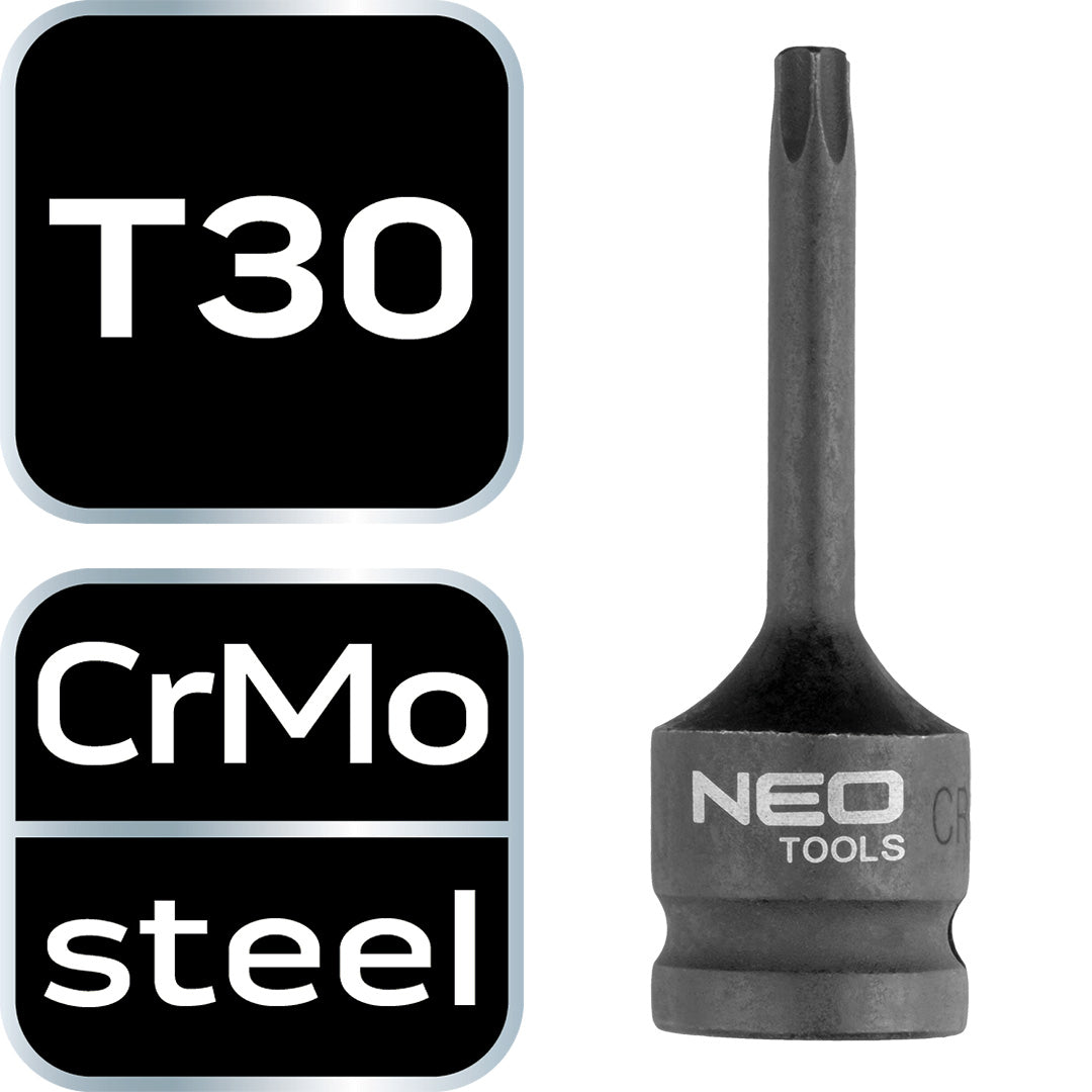 Rázové nástrčné hlavice T30, 1/2" od NEO TOOLS nájdeš na naravis.sk