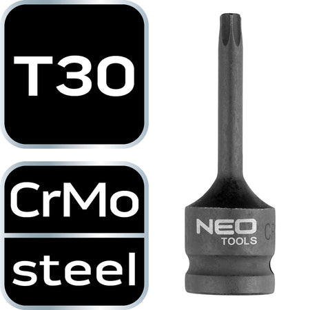 Rázové nástrčné hlavice T30, 1/2" od NEO TOOLS nájdeš na naravis.sk