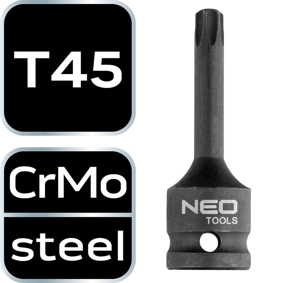 Nástrčné hlavice T45, 1/2" od NEO TOOLS nájdeš na naravis.sk