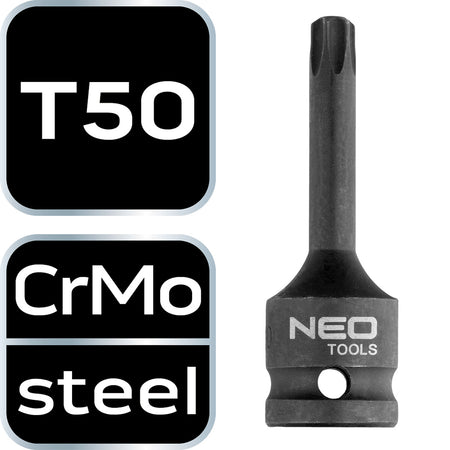 Rázové nástrčné hlavice T50, 1/2" od NEO TOOLS nájdeš na naravis.sk