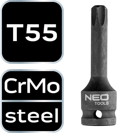 Rázové nástrčné hlavice T55, 1/2" od NEO TOOLS nájdeš na naravis.sk