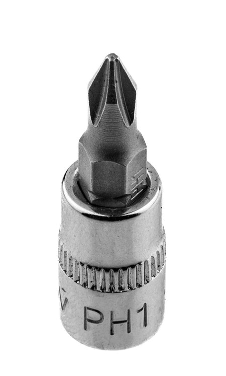 PH1 skrutkovací bit na 1/4" zásuvke, krátky, 37 mm od NEO TOOLS nájdeš na naravis.sk