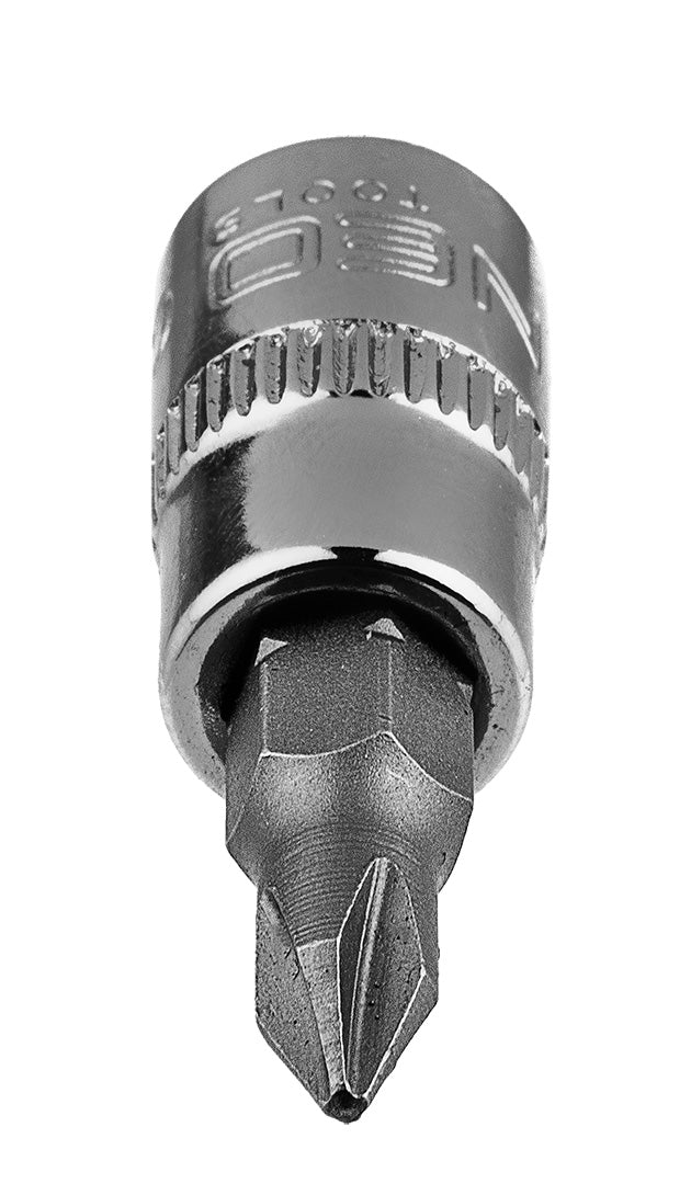 PH1 skrutkovací bit na 1/4" zásuvke, krátky, 37 mm od NEO TOOLS nájdeš na naravis.sk