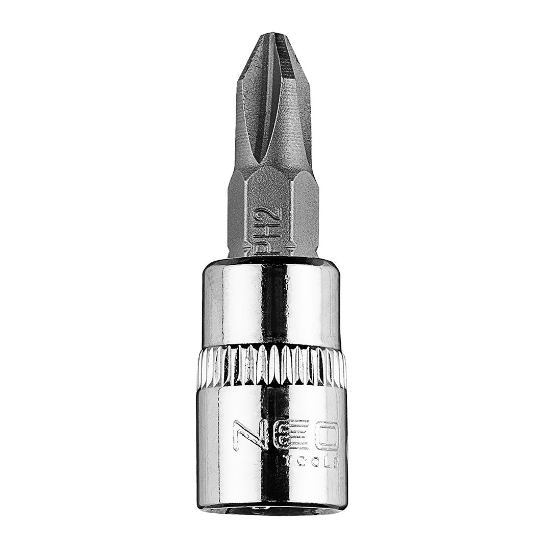 Skrutkovací bit PH2 na 1/4" zásuvke, krátky, 37 mm od NEO TOOLS nájdeš na naravis.sk