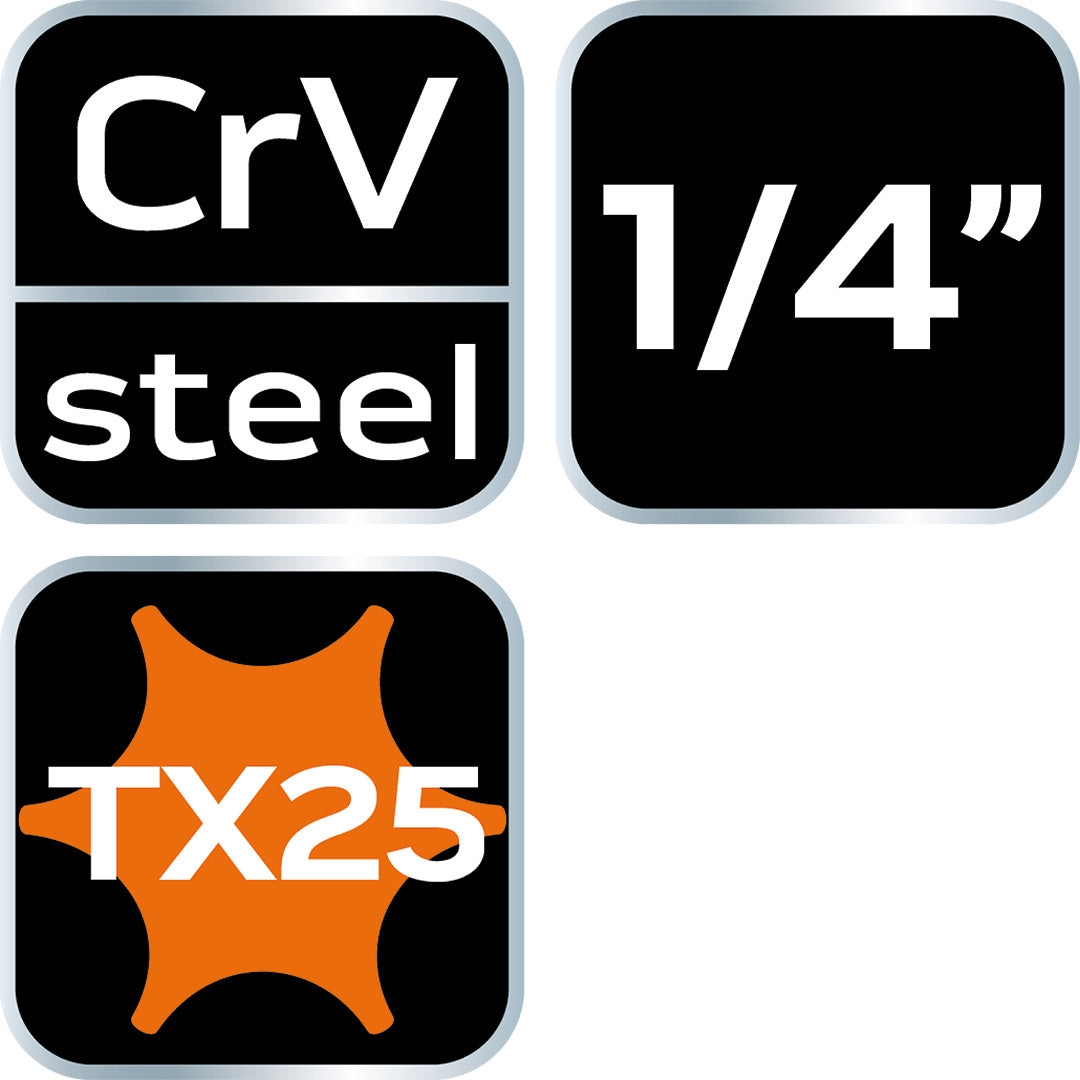 Bity TORX TX25 na nástrčnom 1/4", dlhé, 87 mm od NEO TOOLS nájdeš na naravis.sk